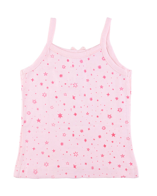 nuluv Pink Vest-Cotton-Polka Dots-Pack of 2-For Infants