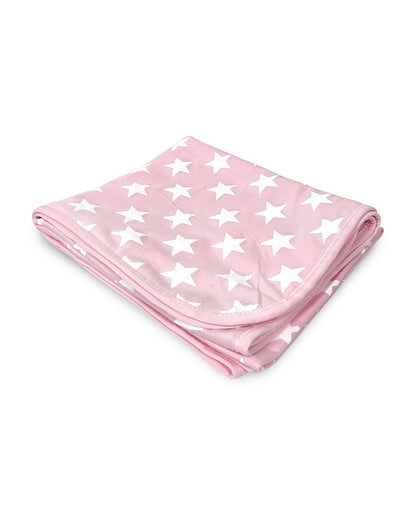 nuluv Star Hooded Baby Bath Towel-100% Cotton Single Jersey-Pink