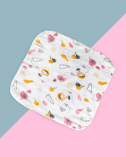 nuluv Printed Baby Napkins-100% Cotton Terry-Pack of 6-For Infant Girls