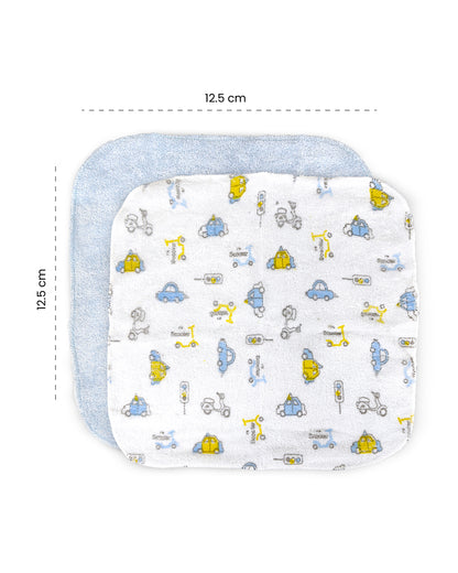 nuluv Printed Baby Napkins-100% Cotton Terry-Pack of 6-For Infant Boys