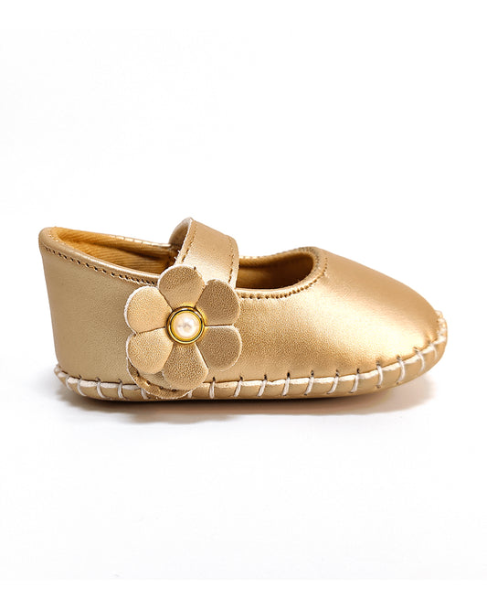 nuluv Golden Velcro Bellies-Party Booties-For Infants