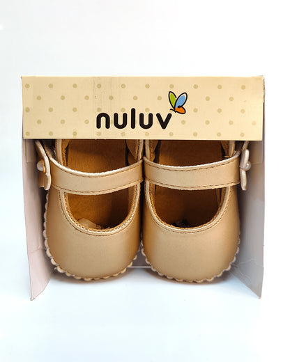 nuluv Golden Velcro Bellies-Party Booties-For Infants