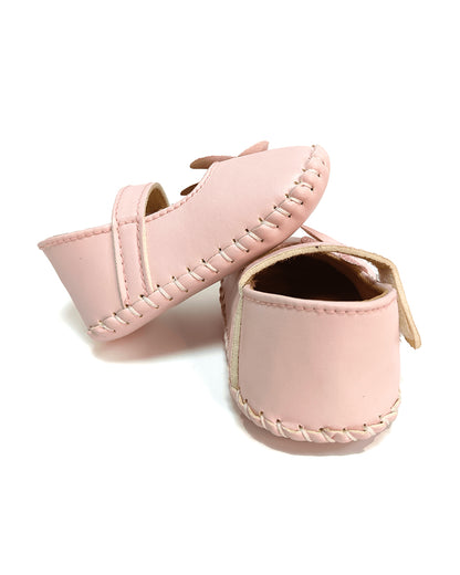 nuluv Pink Velcro Bellies-Party Booties-For Infants