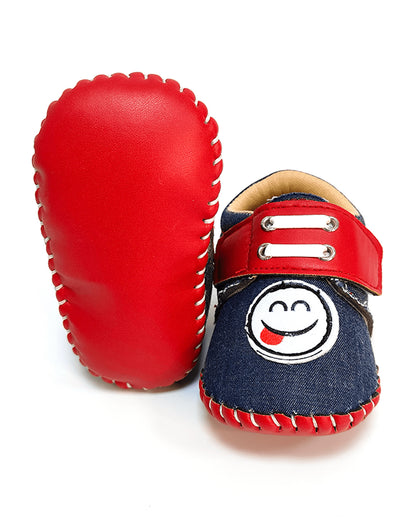 nuluv Blue Velcro Shoes-Party Booties-For Infants