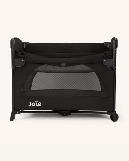 Joie Kubbie Sleep Bedside Crib & Travel Cot-With Removable Mattress-Compact Fold-Includes Travel Bag-Shale-For 0 to 36M