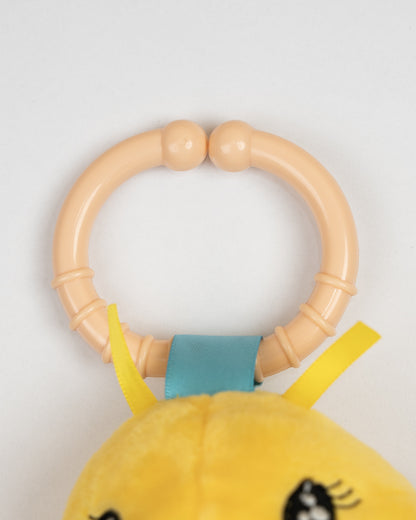 nuluv Butterfly Cot Rattle Teether Toy-Easy Attachment with Stroller & Crib-For Infants