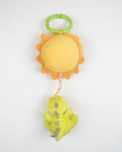 nuluv Dino Musical Toy-Plush Sunflower-Smooth Edges BPA and PVC Free-Multicolor-3M+