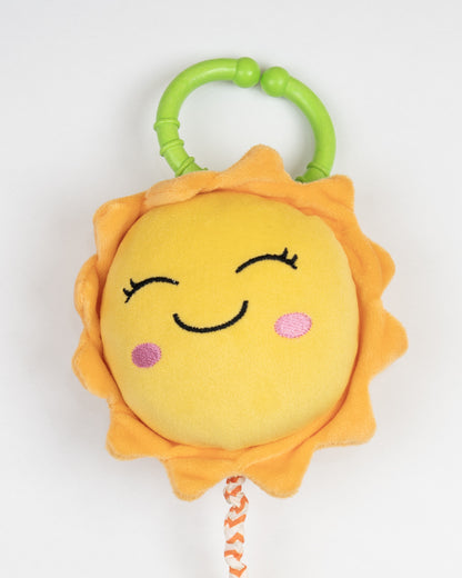 nuluv Dino Musical Toy-Plush Sunflower-Smooth Edges BPA and PVC Free-Multicolor-3M+