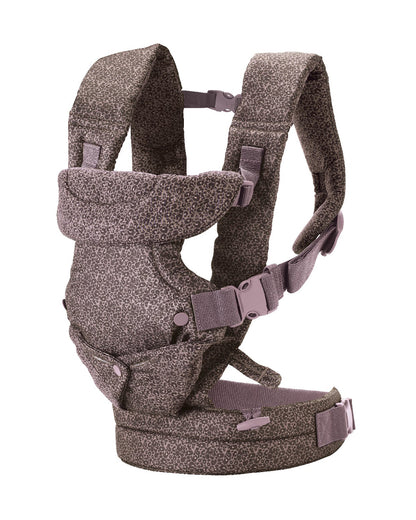 Infantino Flip 4-in-1 Convertible Baby Carrier-With 4 Carrying Positions-Head Support For Extra Comfort-Adjustable Waist Belt-For 0 to 3Y ( 3.5 to 14 Kg)-Leopard