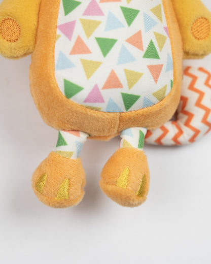 nuluv Kitty Musical Toy-Plush Cat-Smooth Edges BPA and PVC Free-Orange-3M+