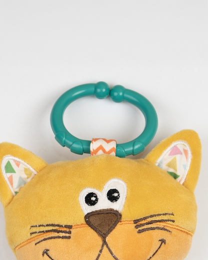 nuluv Kitty Musical Toy-Plush Cat-Smooth Edges BPA and PVC Free-Orange-3M+