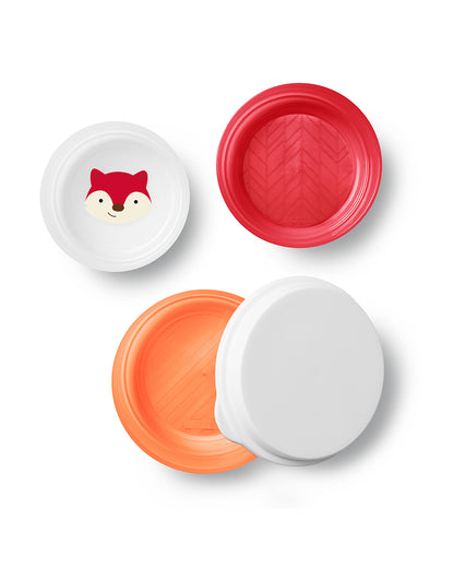 Skip Hop Zoo Smart Serve Non Slip Bowls-Weaning Accessory-For Feeding Infants