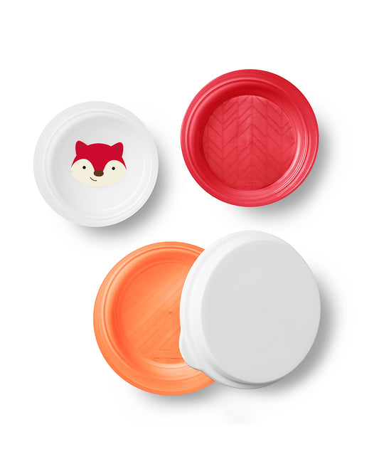 Skip Hop Zoo Smart Serve Non Slip Bowls-Weaning Accessory-For Feeding Infants