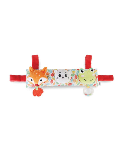 nuluv Stroller Cot Rattle Teether Toy-Easy Attachment with Stroller & Crib-For Infants