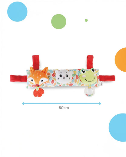 nuluv Stroller Cot Rattle Teether Toy-Easy Attachment with Stroller & Crib-For Infants