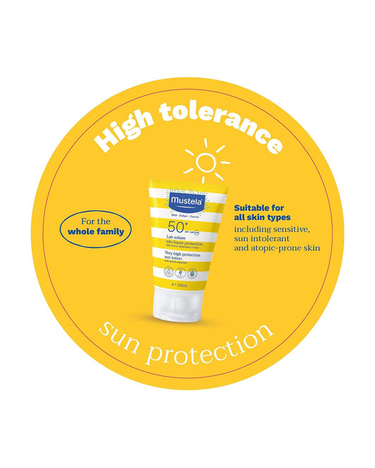 Mustela High Protection SPF 50+ Baby Sunscreen-With Avocado-Stays Effective in Water