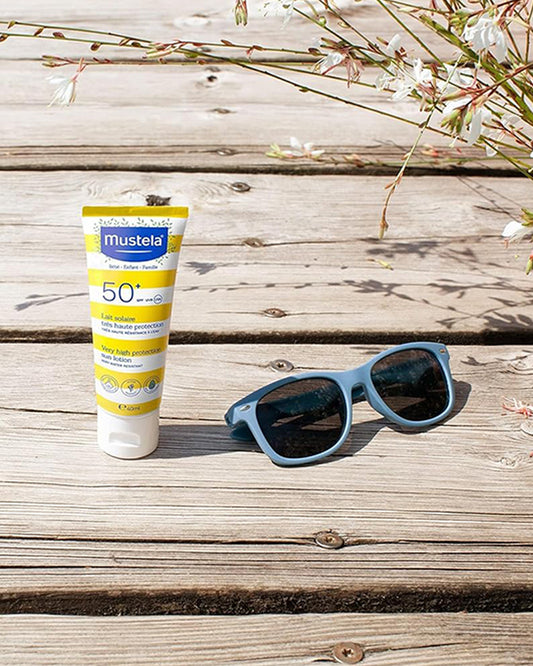 Mustela High Protection SPF 50+ Baby Sunscreen-With Avocado-Stays Effective in Water