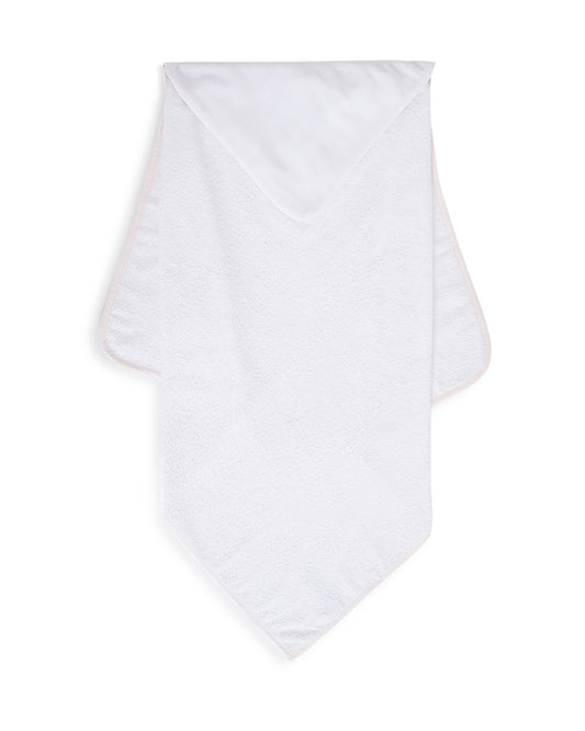 Chicco Hooded Baby Bath Towel-100% Organic Cotton-Light Pink