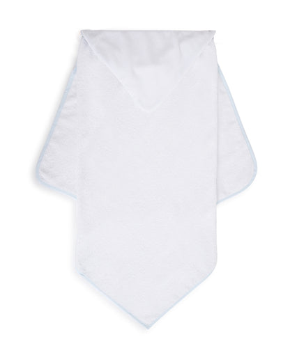 Chicco Hooded Baby Bath Towel-100% Organic Cotton-Light Blue