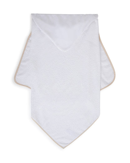 Chicco Hooded Baby Bath Towel-100% Organic Cotton-Light Brown