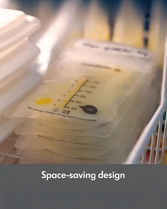 Medela Easy Pour Disposable Breastmilk Storage Bags-180ml-Double Zipper Seal-With Measurement Markings-Pack of 25