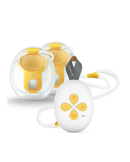 Medela Duo Hands-Free Double Electric Breast Pump-Includes Wearable Collection Cups-Rechargeable Battery-Lightweight and Dishwasher Safe-Intuitive Buttons Control-Stimulation and Expression Modes-9 Adjustable Vacuum Settings