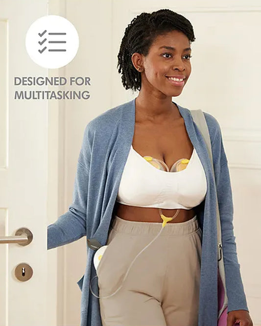 Medela Duo Hands-Free Double Electric Breast Pump-Includes Wearable Collection Cups-Rechargeable Battery-Lightweight and Dishwasher Safe-Intuitive Buttons Control-Stimulation and Expression Modes-9 Adjustable Vacuum Settings