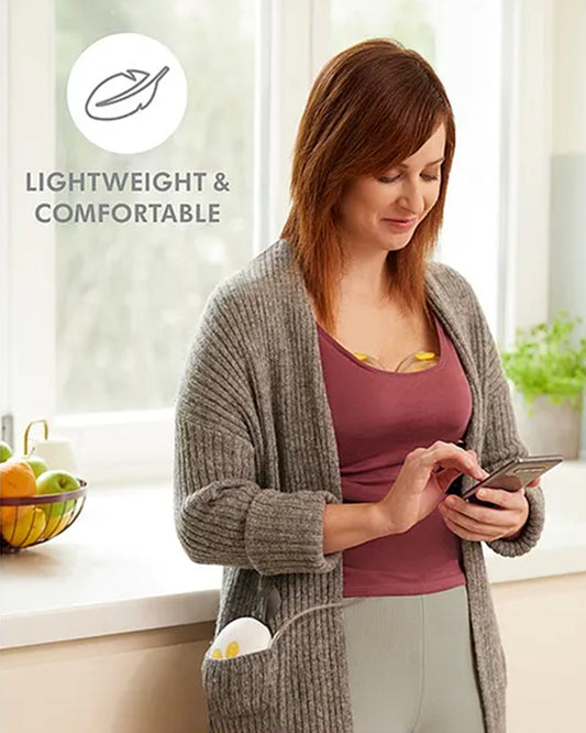 Medela Duo Hands-Free Double Electric Breast Pump-Includes Wearable Collection Cups-Rechargeable Battery-Lightweight and Dishwasher Safe-Intuitive Buttons Control-Stimulation and Expression Modes-9 Adjustable Vacuum Settings