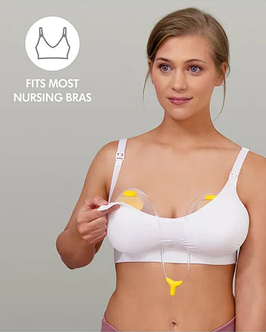 Medela Duo Hands-Free Double Electric Breast Pump-Includes Wearable Collection Cups-Rechargeable Battery-Lightweight and Dishwasher Safe-Intuitive Buttons Control-Stimulation and Expression Modes-9 Adjustable Vacuum Settings