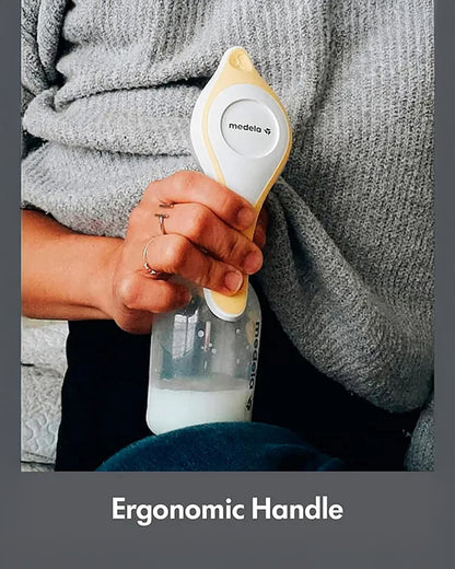 Medela Harmony Manual Breast Pump-Ergonomic Design and Unique Handle for 2 Phase Expression-With 24mm Personal Fit Flex Breast Shield