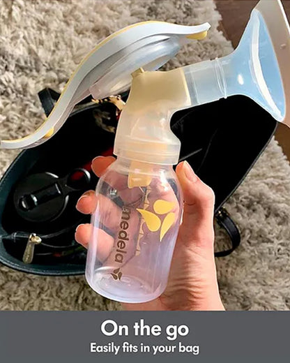 Medela Harmony Manual Breast Pump-Ergonomic Design and Unique Handle for 2 Phase Expression-With 24mm Personal Fit Flex Breast Shield