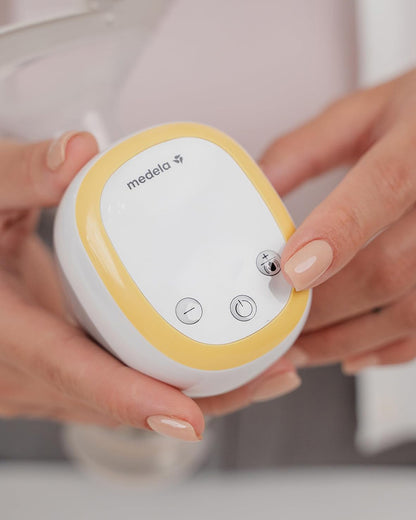 Medela Easy Single Electric Breast Pump-3 Pumping Modes and Additional Lactation Massager Mode-10 Vacuum Settings-Rechargeable Battery-Dishwasher Safe-With 24mm Personal Fit Flex Breast Shield