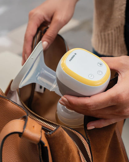 Medela Easy Single Electric Breast Pump-3 Pumping Modes and Additional Lactation Massager Mode-10 Vacuum Settings-Rechargeable Battery-Dishwasher Safe-With 24mm Personal Fit Flex Breast Shield