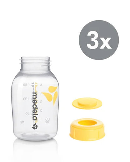 Medela Breastmilk Storage Bottles-Leakproof-BPA Free-With Measurement Markings-150ml-Pack of 3