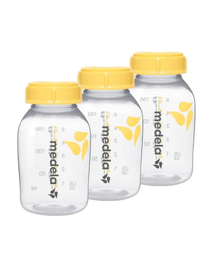 Medela Breastmilk Storage Bottles-Leakproof-BPA Free-With Measurement Markings-150ml-Pack of 3