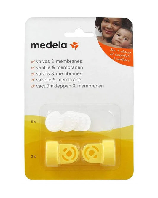 Medela Valves And Membranes-Breast Pump Replacement Accessories-Compatible With all Medela Breast Pumps-2 Valves and 6 Membranes