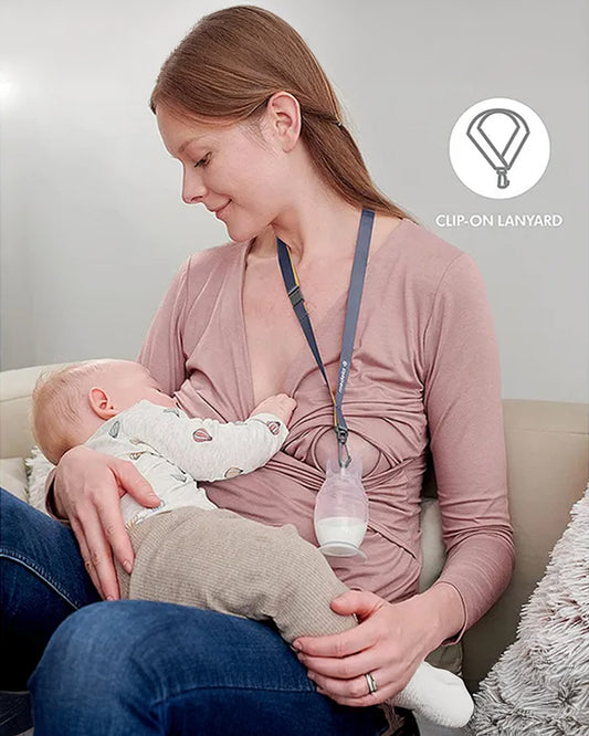 Medela Silicone Breast Milk Collector-Double Leak Proof-With Stopper and Lid-BPA Free-100ml Capacity