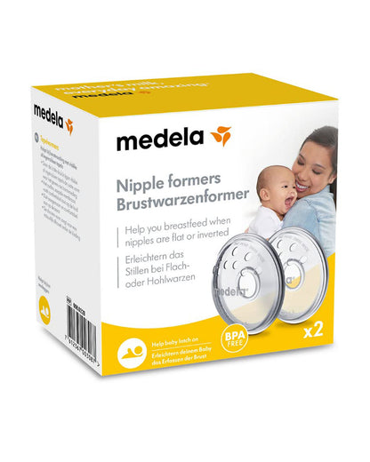 Medela Nipple Formers-Corrects Flat or Inverted Nipples-BPA Free-Pack of 2-For Breastfeeding Moms