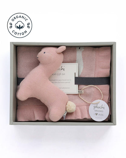 Pluchi Sweet Lama Pink Gift Bundle-Pack of 2-Gift For Baby Shower & Baby Birthday