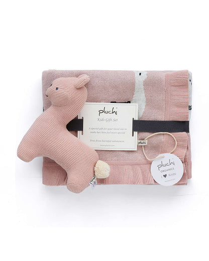 Pluchi Sweet Lama Pink Gift Bundle-Pack of 2-Gift For Baby Shower & Baby Birthday
