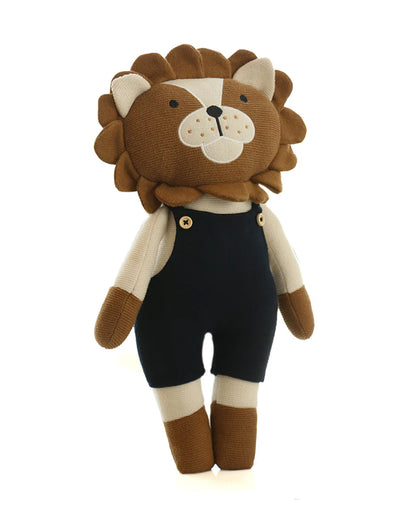 Pluchi Little Leo Lion Soft Toy-Promotes Tactile Stimulation-Easily Washable-Knitted Soft Toy-Plush Cuddly Toy For Newborn