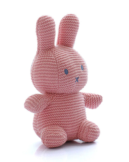 Pluchi Rosie Rattle Bunny Soft Toy-Promotes Tactile Stimulation-Easily Washable-Knitted Soft Toy-Plush Cuddly Toy For Newborn