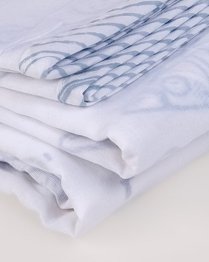 Torii Dohar for Baby-100% Cotton Muslin-Ultra Soft & Lightweight-Blanket-Light Blue-Rocket Star-0 to 24M