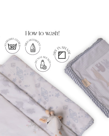 Torii Dohar for Baby-100% Cotton Muslin-Ultra Soft & Lightweight-Blanket-White-Unicorn Magic-0 to 24M