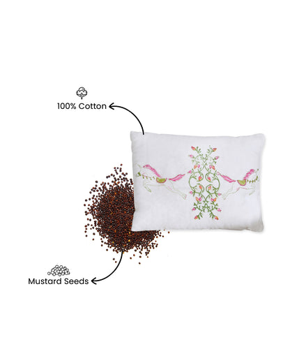 Torii Mustard Pillow-100% Cotton Muslin-Supports Head Shaping-White-Unicorn Magic-0 to 12M