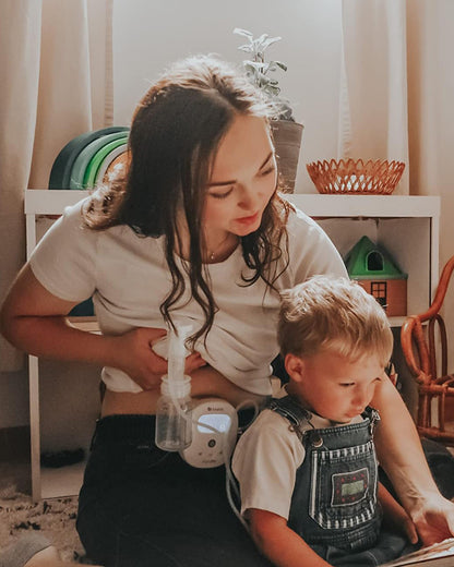 Ameda Mya Joy Single Electric Breast Pump-1 Single Hygiene Kit Milk Collection System Included with 25mm Breast Flange-Stimulation and Expression Modes-Hospital Strength (250 mmHg)-LCD Display-12 Expression Levels