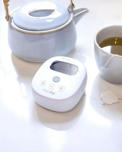 Ameda Mya Joy Single Electric Breast Pump-1 Single Hygiene Kit Milk Collection System Included with 25mm Breast Flange-Stimulation and Expression Modes-Hospital Strength (250 mmHg)-LCD Display-12 Expression Levels