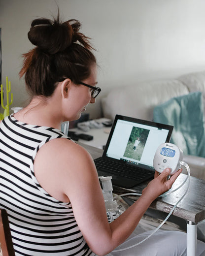 Ameda Mya Joy Single Electric Breast Pump-1 Single Hygiene Kit Milk Collection System Included with 25mm Breast Flange-Stimulation and Expression Modes-Hospital Strength (250 mmHg)-LCD Display-12 Expression Levels