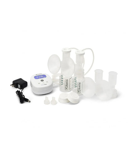 Ameda Mya Joy Double Electric Breast Pump-Dual Hygiene Kit Milk Collection System Included with 25mm Breast Flange-Stimulation and Expression Modes-Hospital Strength (250 mmHg)-LCD Display-12 Expression Levels