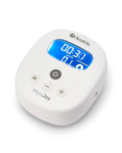 Ameda Mya Joy Double Electric Breast Pump-Dual Hygiene Kit Milk Collection System Included with 25mm Breast Flange-Stimulation and Expression Modes-Hospital Strength (250 mmHg)-LCD Display-12 Expression Levels